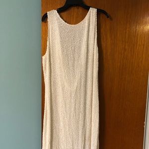 Cream heavy beaded dress by timeless size 18